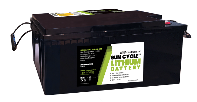 Go Power! 250 Amp/hr Lithium Battery 12 Volt