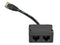 RJ45-splitter 1xRJ45 male/15cm cable/2xRJ45 female