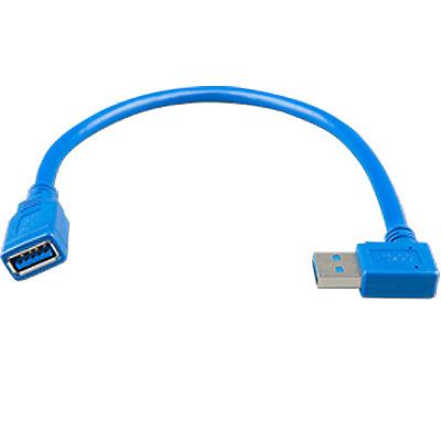 USB extension cable 0,3m one side right angle