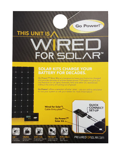 GO POWER SOLAR ON BOARD - HANGER CARD