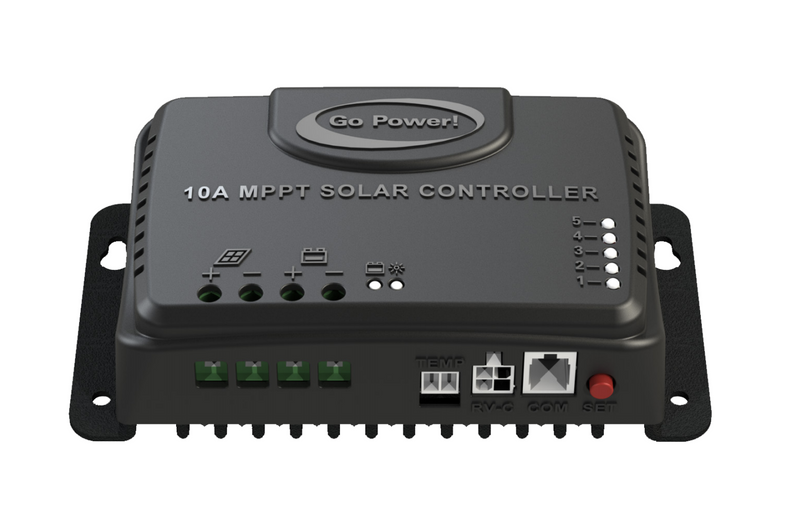 GO POWER 10 AMP MPPT SOLAR CONTROLLER WITH RV-C